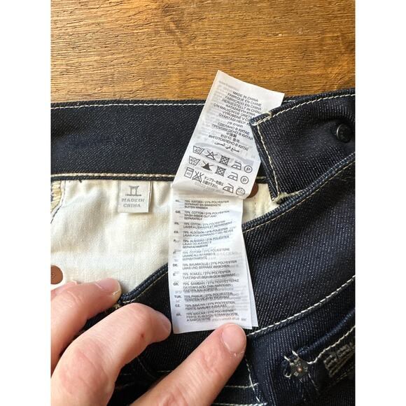 New G-Star Raw Women's Jeans W 24 L 32 Dark Blue Color 3301 Low Rise Boot Cut - Picture 9 of 12